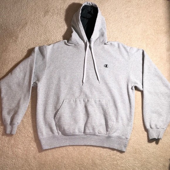 Campion Grey Oversize Logo Hoodie - Picture 3 of 8